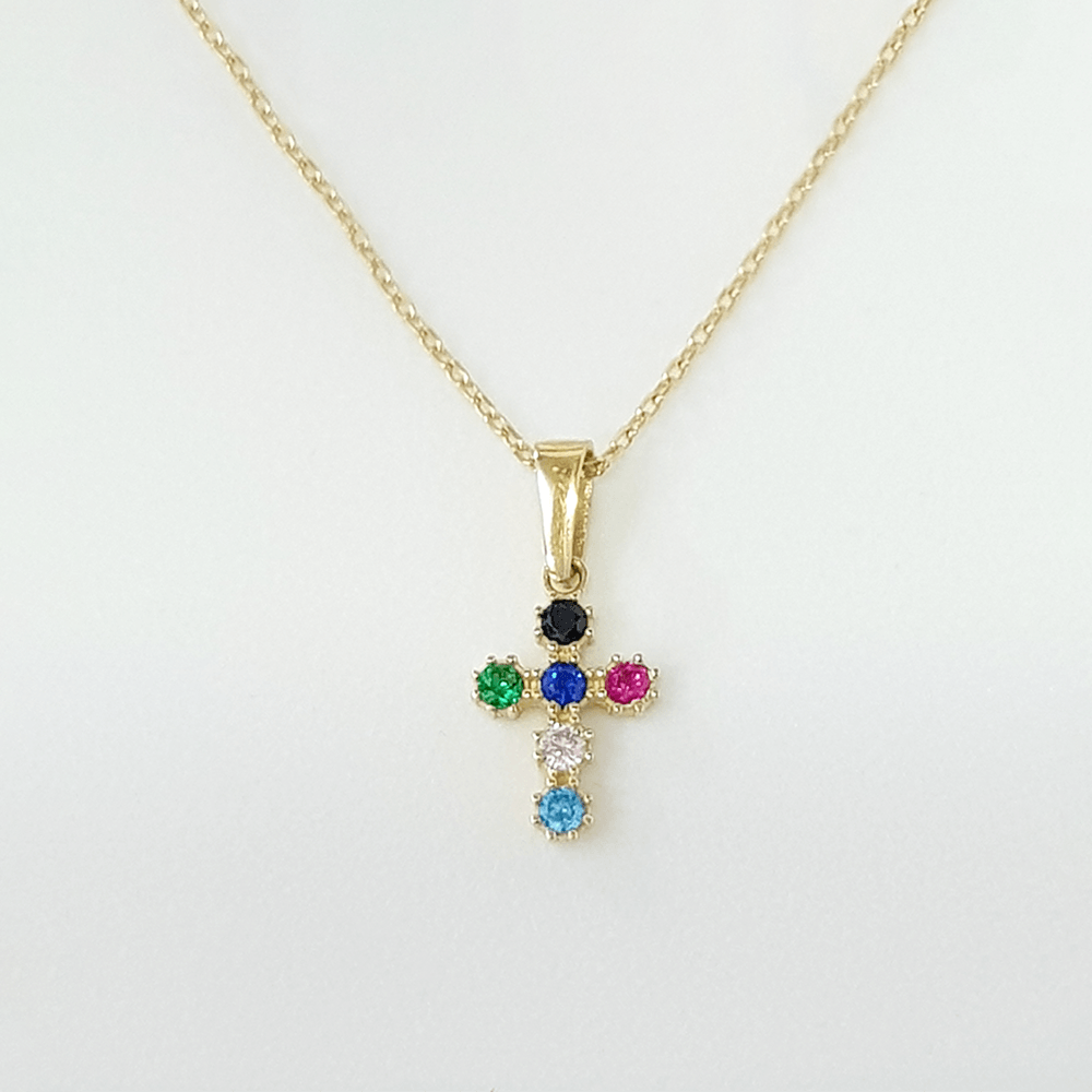 Dije Cruz de Colores