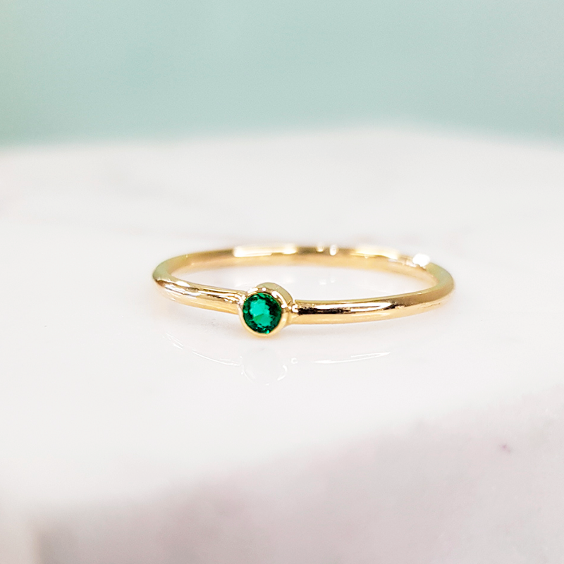 Anillo Chispa mini 18k.