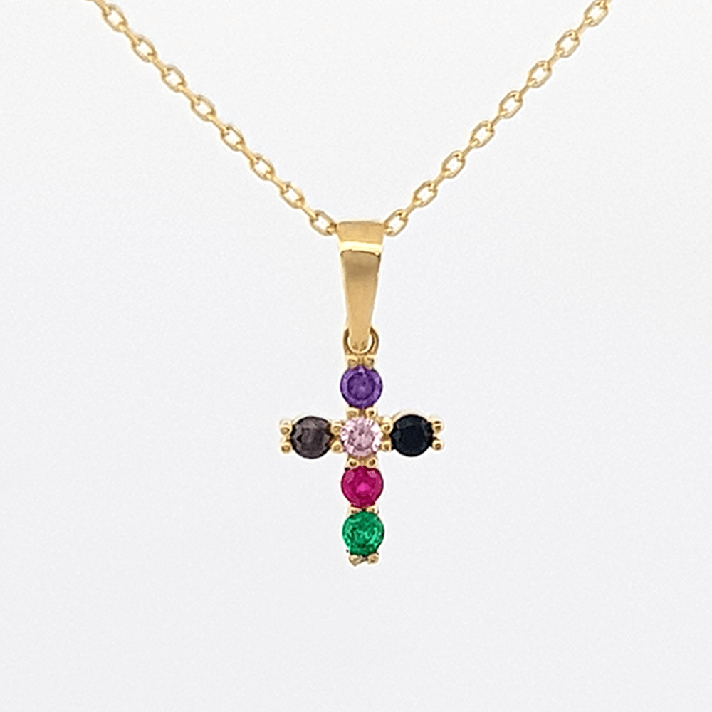 Dije Cruz de Colores
