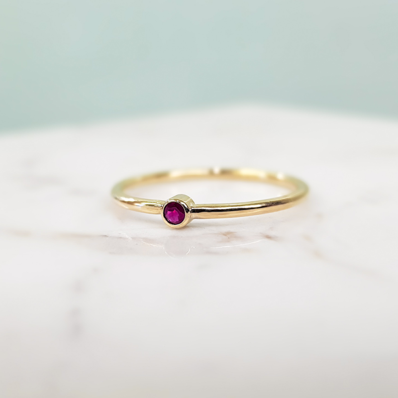 Anillo Chispa mini 18k.