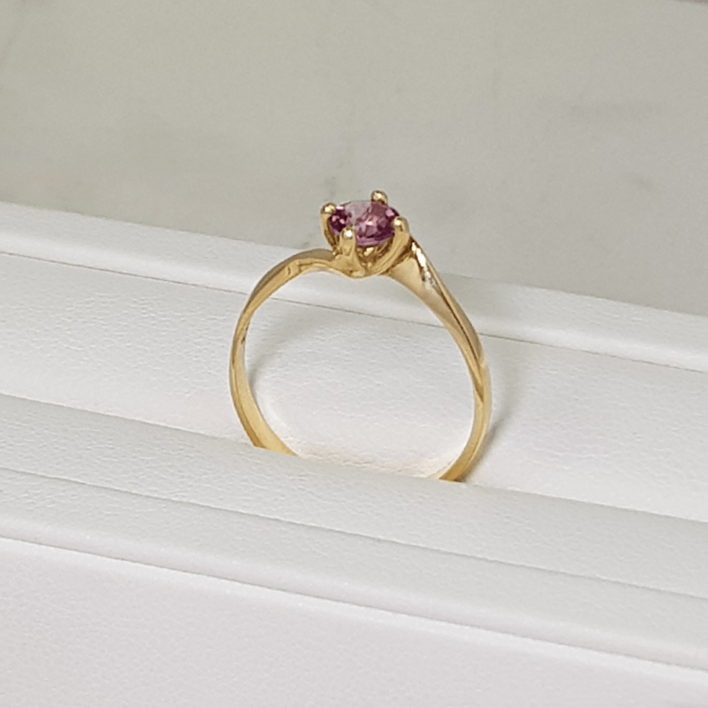 Sortija Cruzada Topacio Rosa