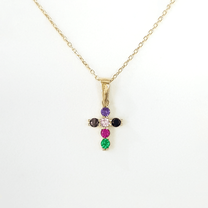 Dije Cruz de Colores