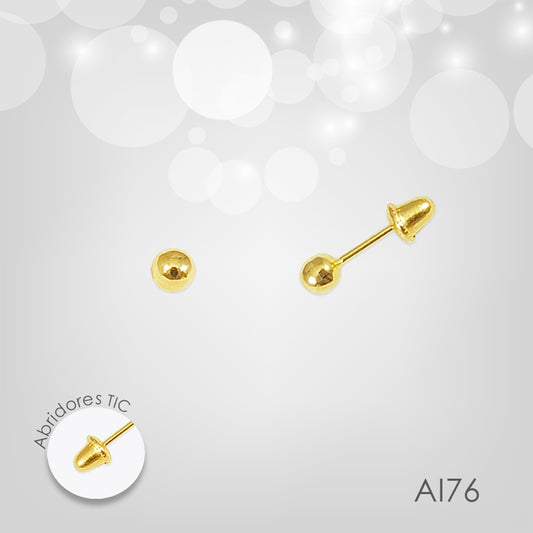 Aretes bolita