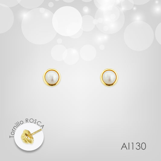 Arete Perla Bisel #1