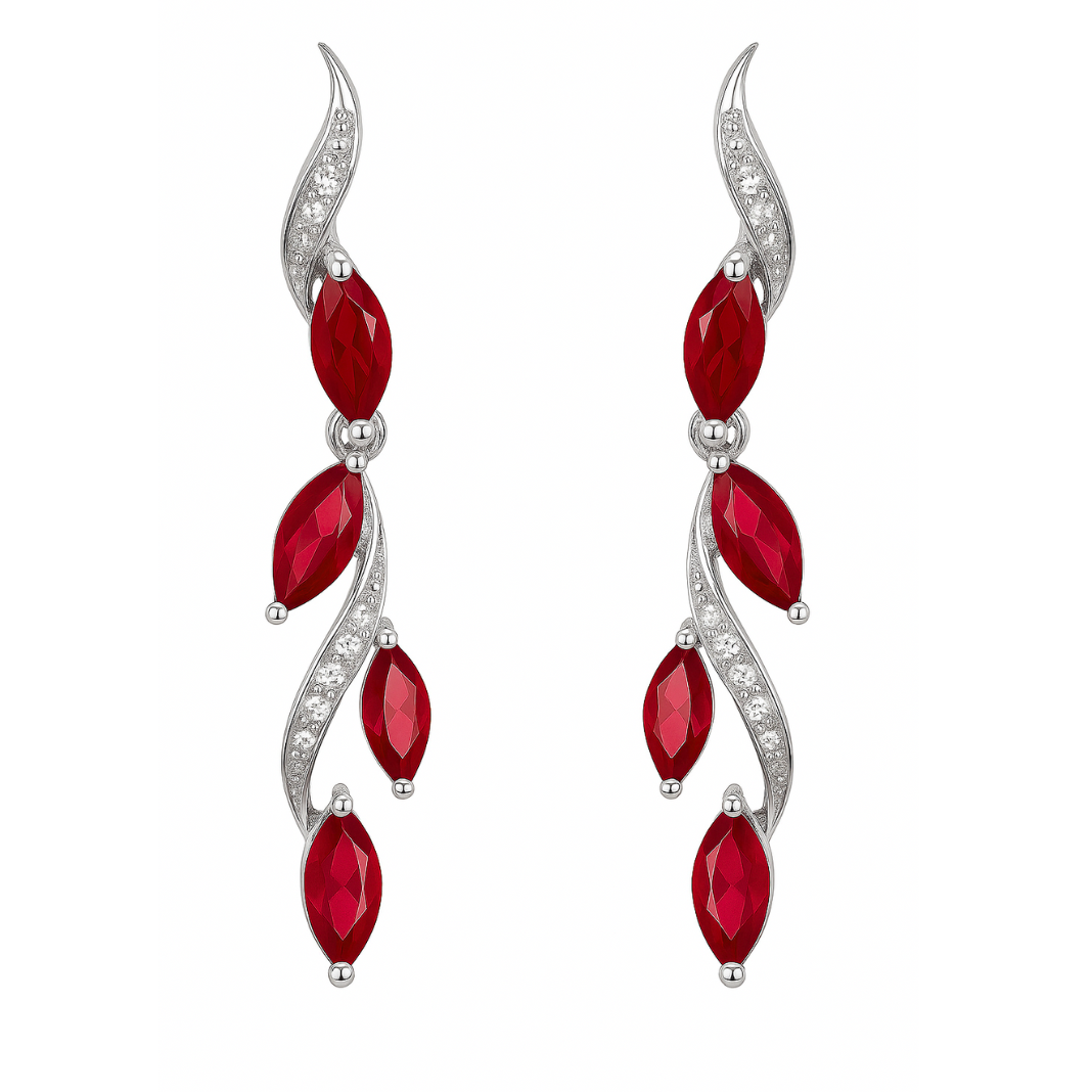 Arete Laurel Rubí Glass Filled