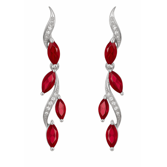 Arete Laurel Rubí Glass Filled