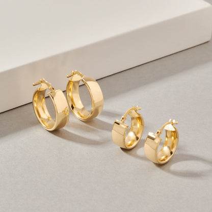 Argollas Oro 18k Cinta Grande 5.8mm