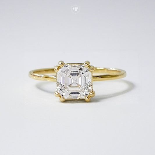 Anillo Hilo Asscher