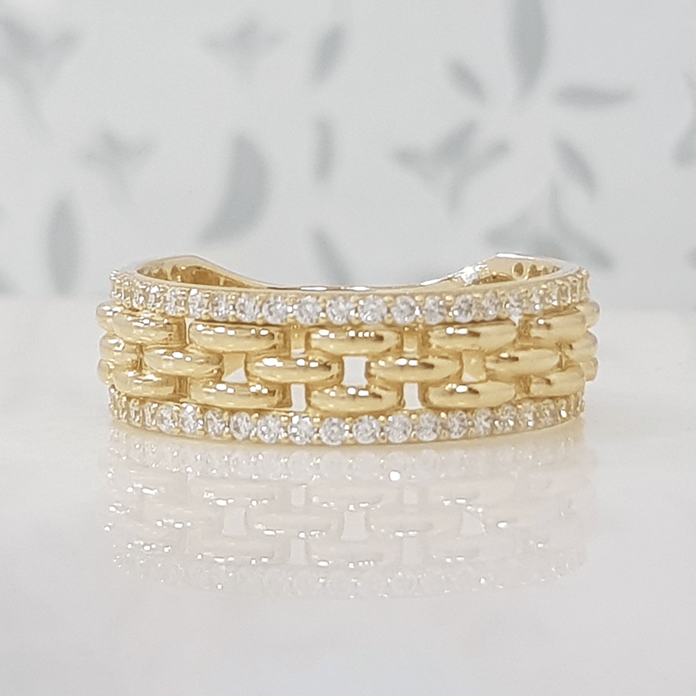 Sortija de Oro Singapur Strass