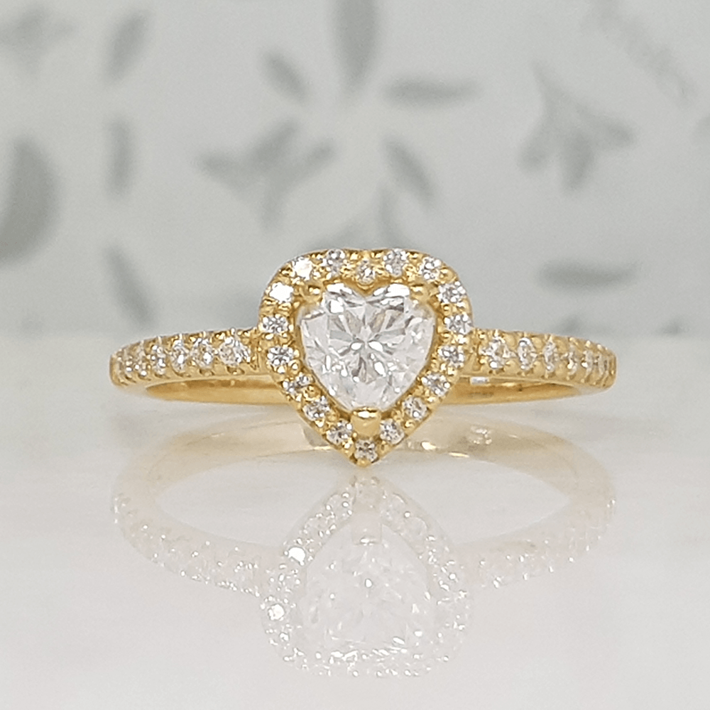 Sortija Halo Corazón