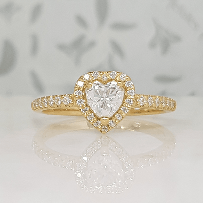 Sortija Halo Corazón