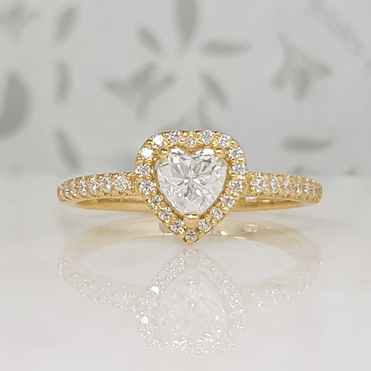 Sortija Halo Corazón