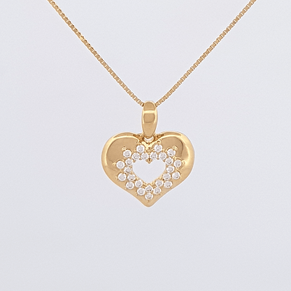 Dije de Oro Corazón Calado