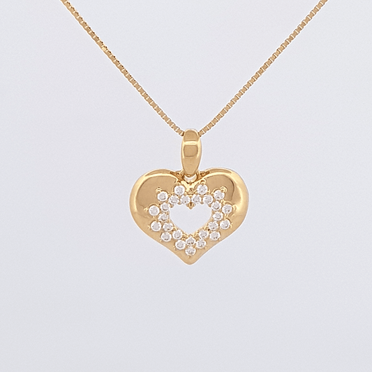 Dije de Oro Corazón Calado
